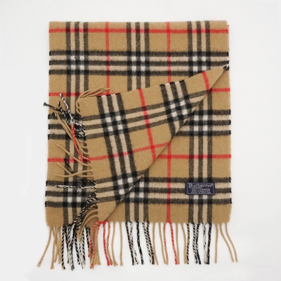 BURBERRYS Vintage Nova Plaid Check Cashmere Scarf
